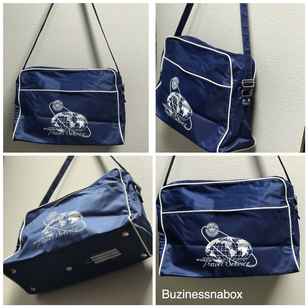 Vtg AAA Travel Service Travel Bag